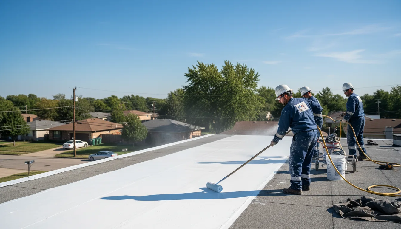 Commercial roof coating in Trementina, NM near me